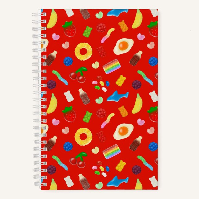 Gummy Lover Red Notebook (Front)