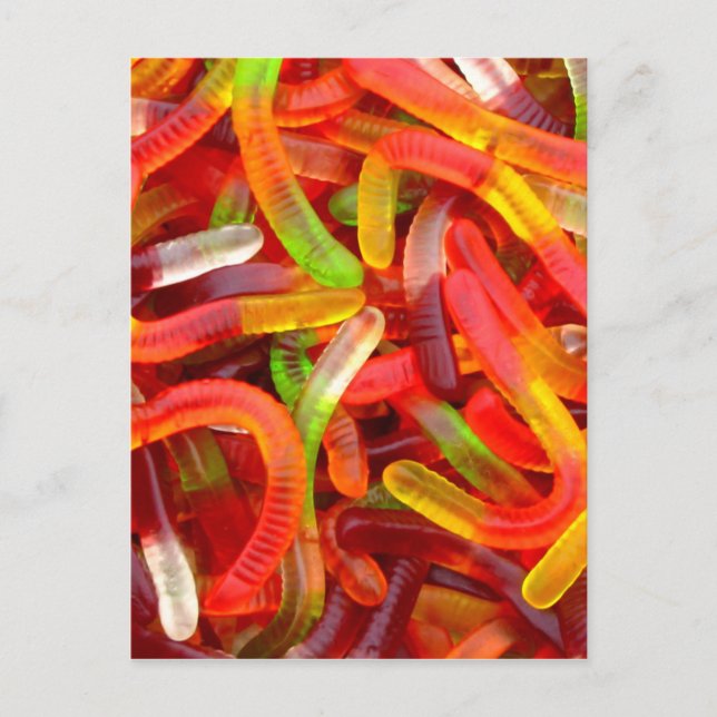 Gummy Worm Postcard (Front)