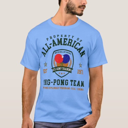 Gump AllAmerican Ping Pong Team Lts T_Shirt