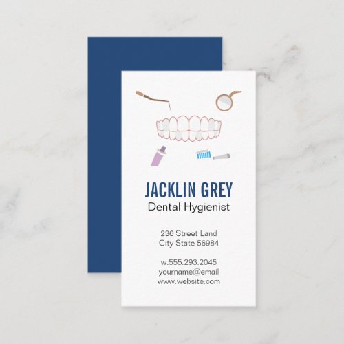 Gums Teeth  Dental Tools Business Card