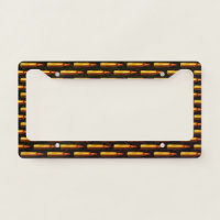 Gun Ammo Bullet Pattern License Plate Holder