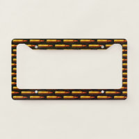 Gun Ammo Bullet Pattern License Plate Holder