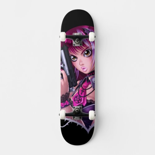 Gun and Roses Girl Skateboard