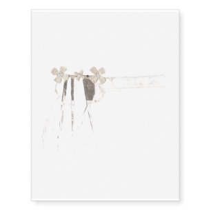 Gun Bride No Background Temporary Tattoo