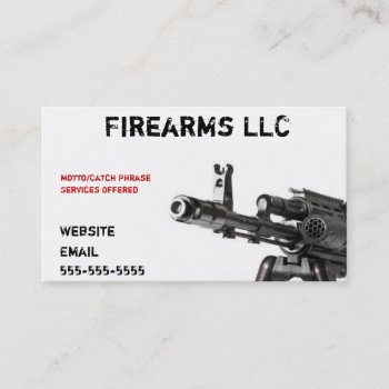 Gun Business Card by denvercris at Zazzle
