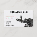 Gun Business Card at Zazzle