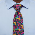 Gun Colorful Shooting Shooter Vibrant Neck Tie<br><div class="desc">This design may be personalized in the area provided by changing the photo and/or text. Or it can be customized by choosing the click to customize further option and delete or change the color of the background, add text, change the text color or style, or delete the text for an...</div>