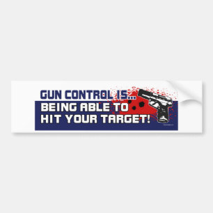 Gun-Control Bumper Sticker