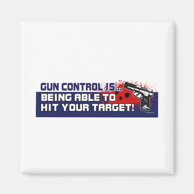 Gun-Control - Customized Magnet (Front)