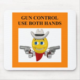 gun control joke mouse pad