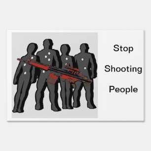 Gun Control Protest Yard Sign
