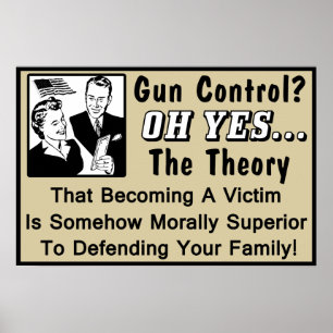 Gun Control? Theory Of A Victim! Poster