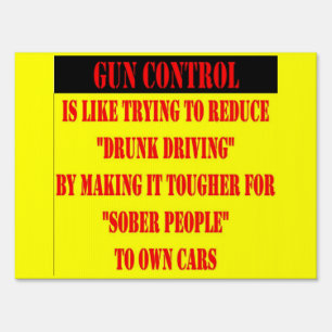 GUN CONTROL YARD SIGN