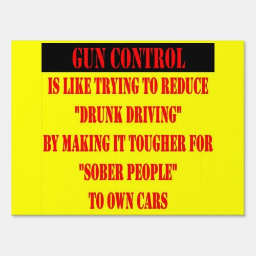 GUN CONTROL YARD SIGN