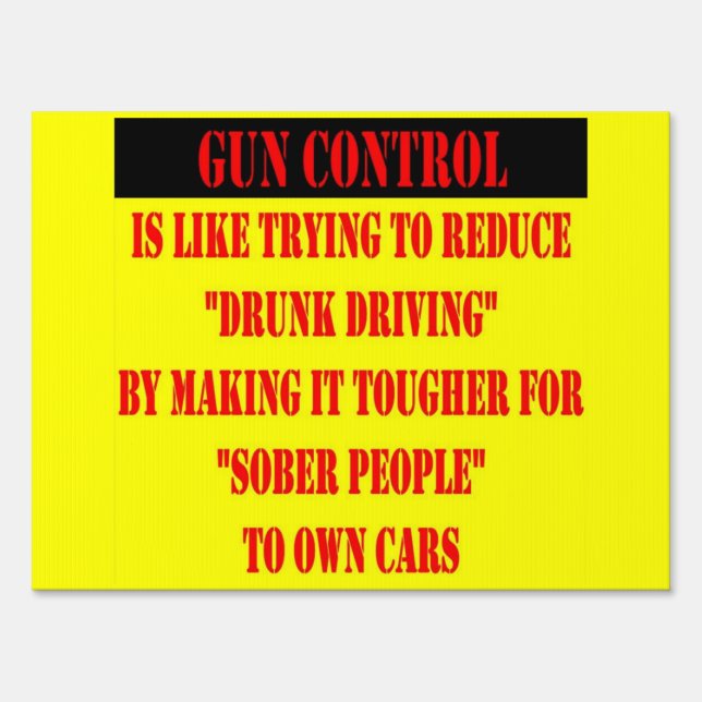 GUN CONTROL YARD SIGN (Front)