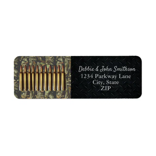 Gun Country Ammo Hunting Return Address Labels Zazzle