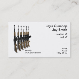 Gun dealer business card