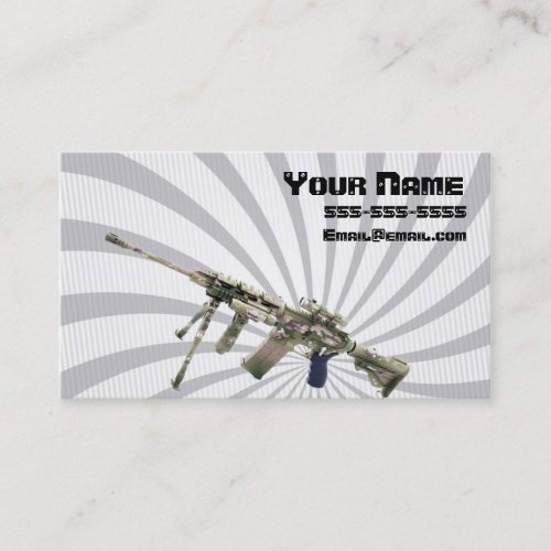 Gun dealer business card