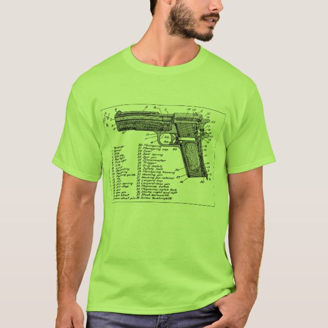 Gun Diagram T-Shirt (Front)