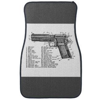 Gun Diagram V2 Car Floor Mat