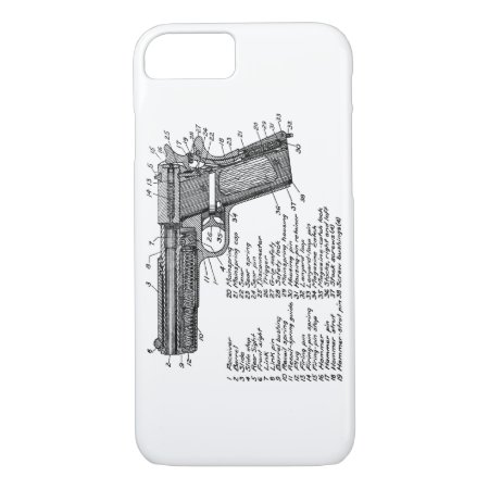 Gun Diagram V2 Iphone 8/7 Case