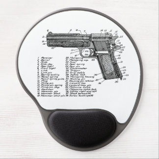 Gun Diagram V2 Gel Mouse Pad