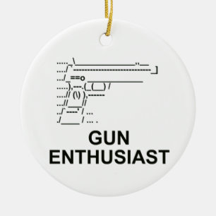 Gun Enthusiast Ceramic Ornament