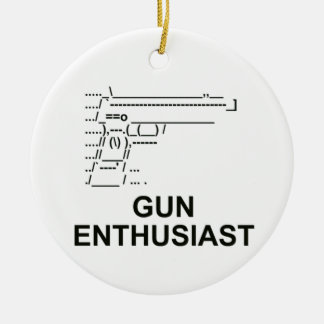 Gun Enthusiast Ceramic Ornament