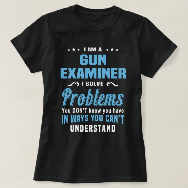 Gun Examiner T-Shirt (Design Front)