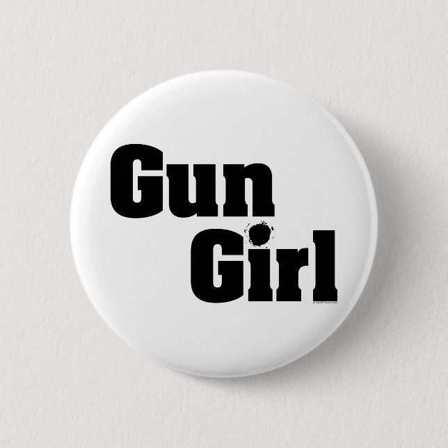 Gun Girl Button (Front)