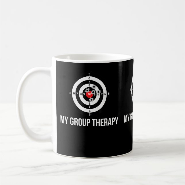 Gun , Group Therapy Shooting Range  Coffee Mug (Left)