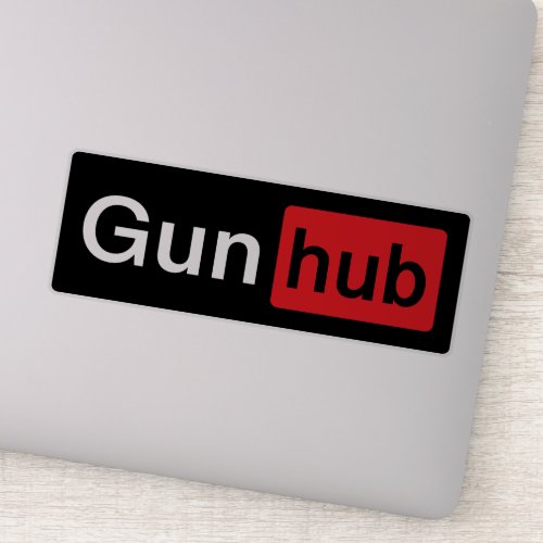 Gun Hub red Sticker