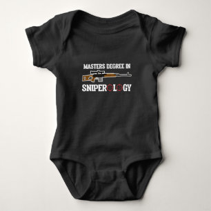 Gun Lover Master Sniper Rifle 2nd Amendment Baby Bodysuit
