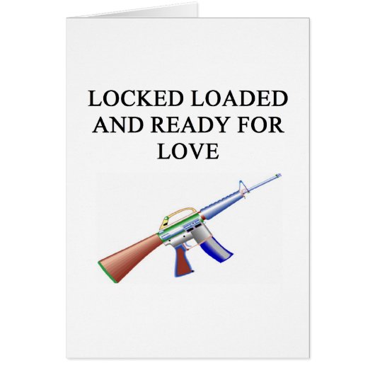 gun lover's joke cards (Front)