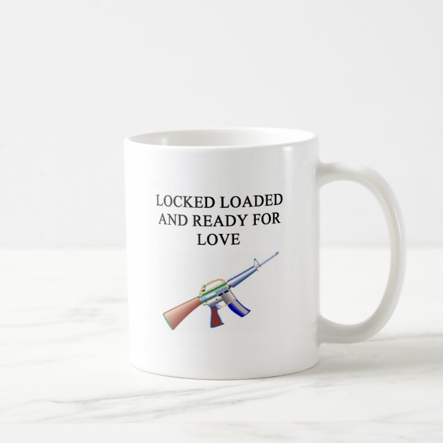 gun lover's joke coffee mug (Right)