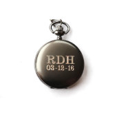 Gun Metal Pocket Watch (Front)