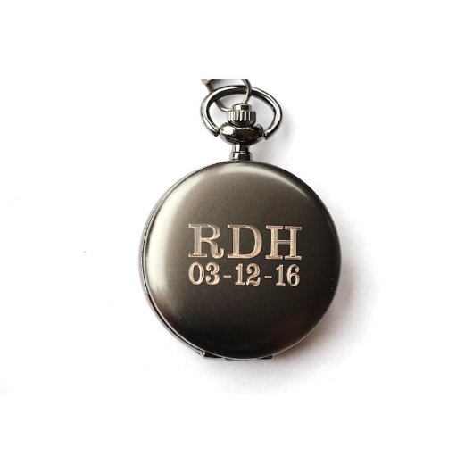 Gun Metal Pocket Watch (Front)