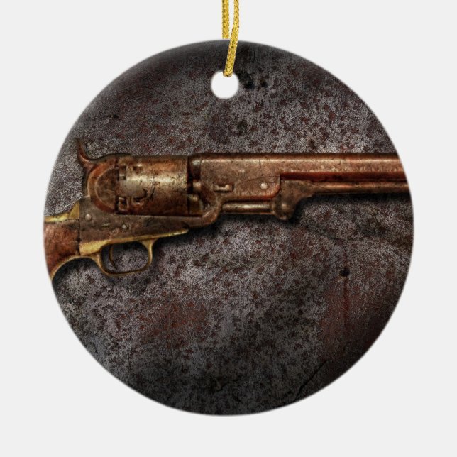 Gun - Model 1851 - 36 Caliber Revolver Ceramic Ornament (Front)