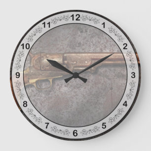 Gun - Model 1851 - 36 Caliber Revolver Large Clock