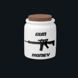 Gun Money Jar<br><div class="desc">Saving up your daily change to buy a new gun? Now you have a perfect place to keep it until you have enough to cash in.</div>