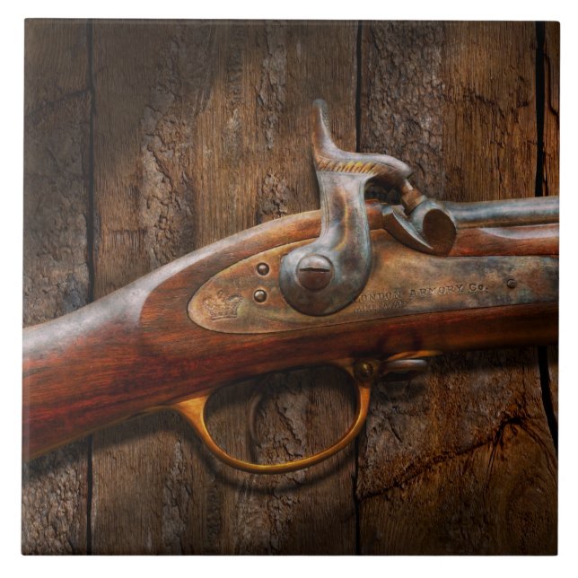 Gun - Musket - London Armory Ceramic Tile (Front)
