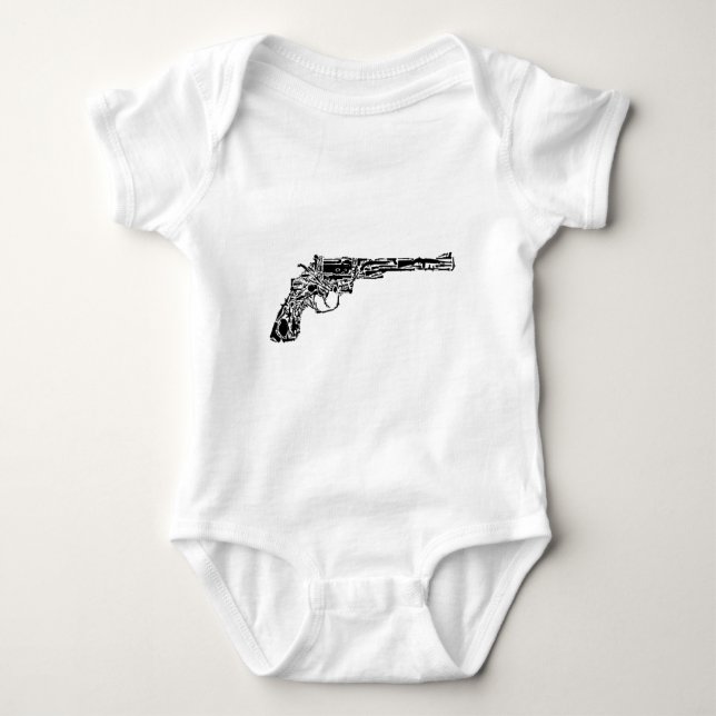 Gun of guns baby bodysuit (Front)
