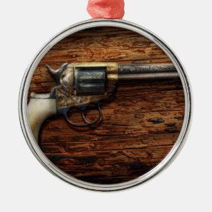 Gun- Police - True Grit Metal Ornament