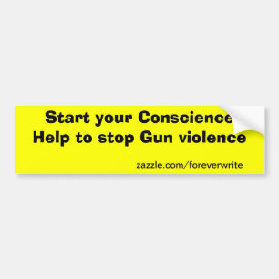 gun protest bumper sticker