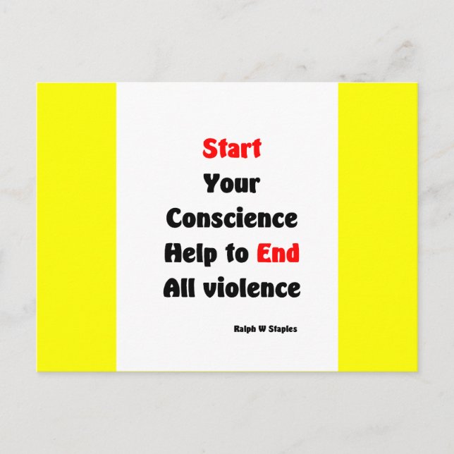 Gun protest postcard (Front)