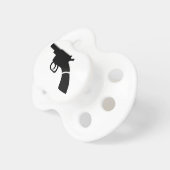 Gun revolver pacifier (Front Right)