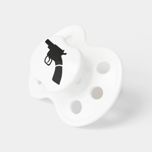 Gun revolver pacifier (Front Right)