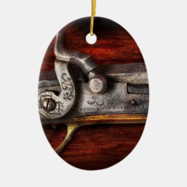 Gun - Rifle Works Ceramic Ornament (Front)