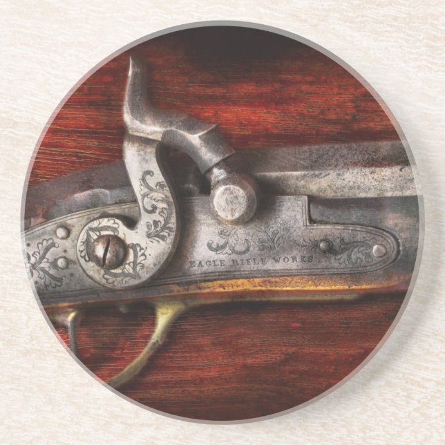 Gun - Rifle Works Drink Coaster (Front)