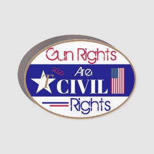 Gun Rights are Civil Rights Car Magnet
